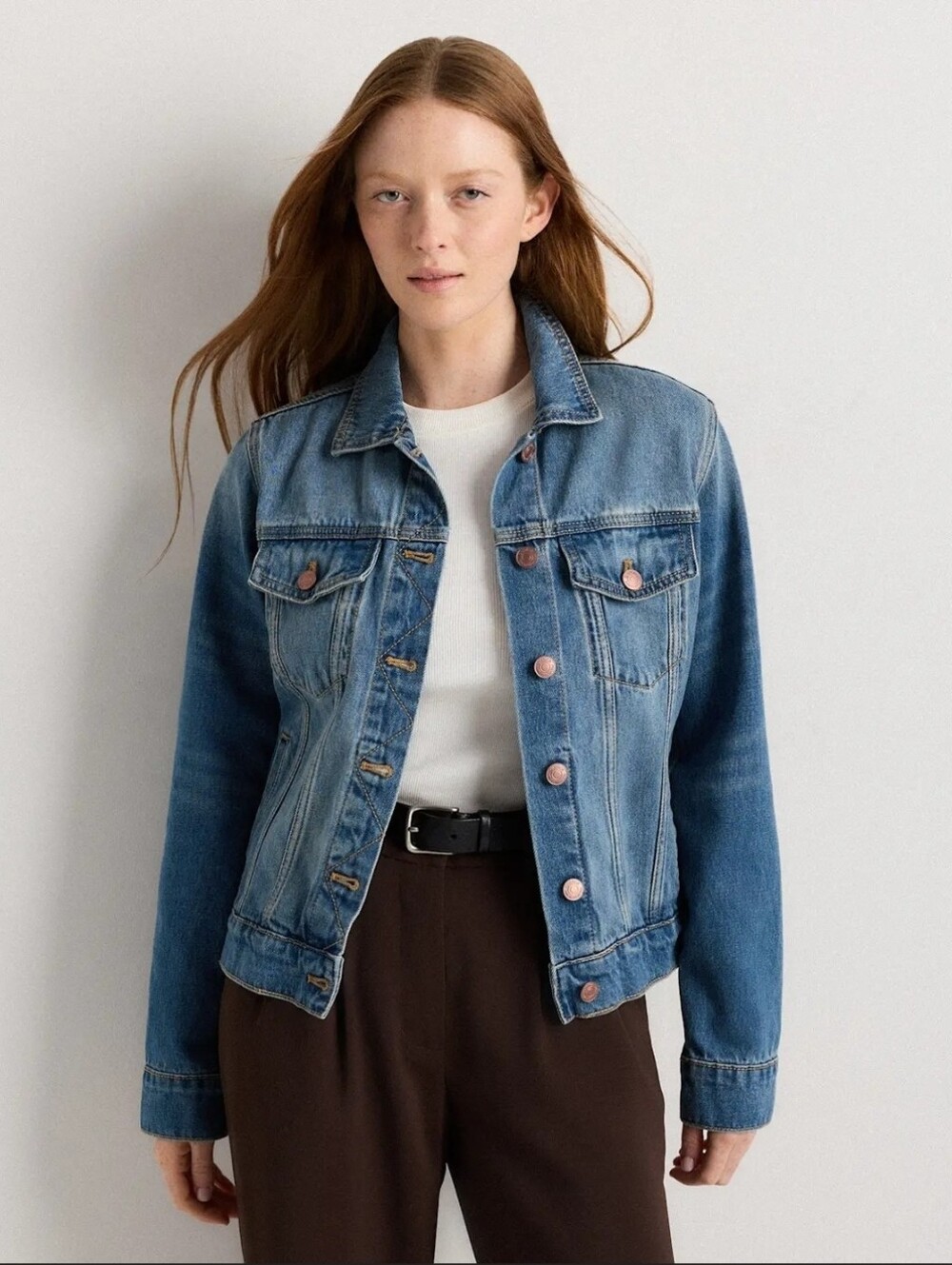 Quince Brand New Denim Jacket, Size L